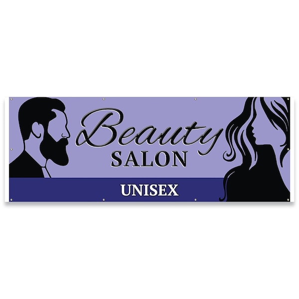 Beauty Salon Unisex Banner Concession Stand Food Truck Single Sided
